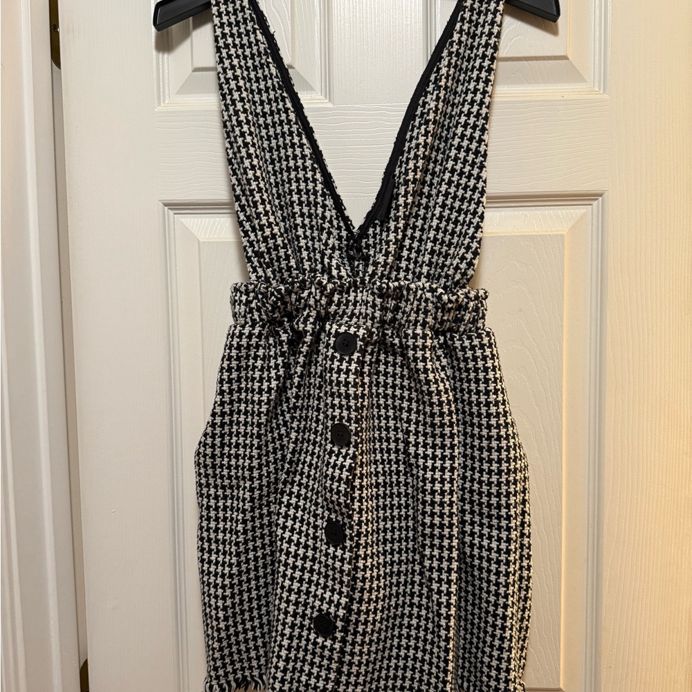 Black and White Houndstooth Women's Dress